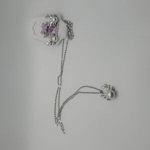 Dashing Through The Snow Reindeer Necklace Earring Set